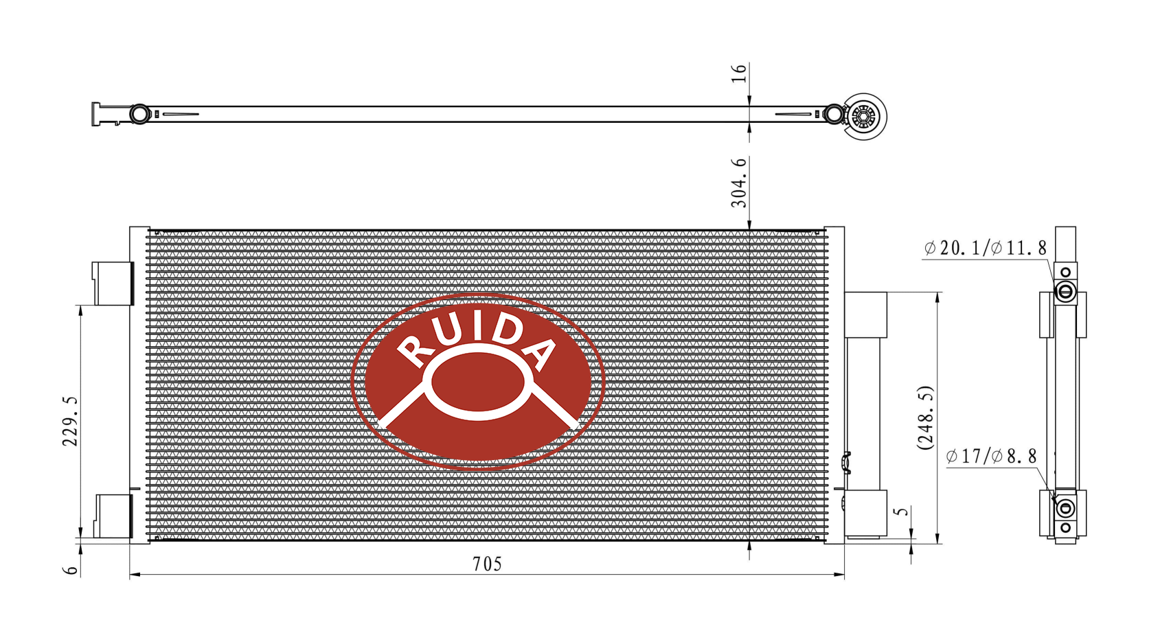 Dibujo del condensador automático DPI3649