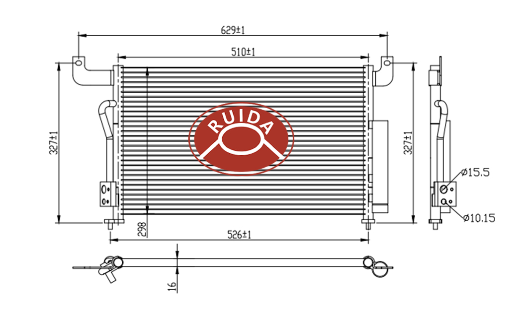 S118105010EF dibujo condensador chery