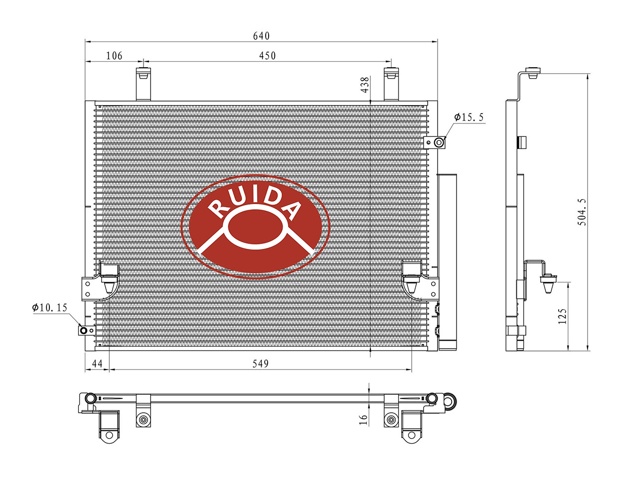 Dibujo del condensador de CA 884600k020